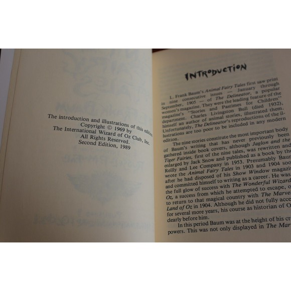 L. FRANK BAUM ANIMAL FAIRY TALES The International Wizard of Oz Club 1989 Second - Picture 9 of 13